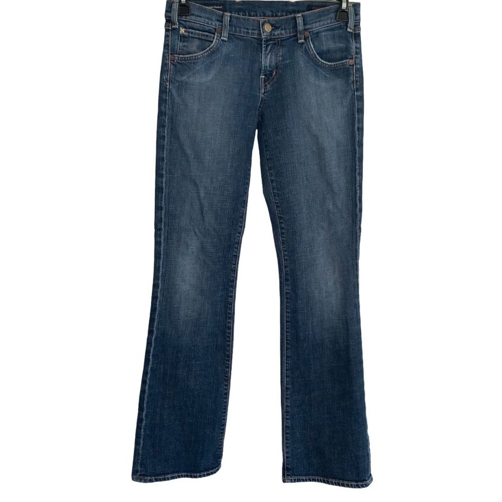 CITIZENS OF HUMANITY SIZE 30 THE ROSE #099 LOW WAIST BOOTCUT JEANS